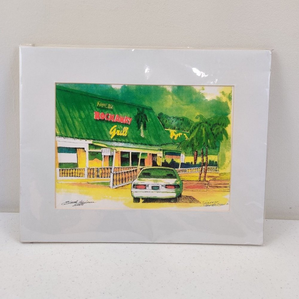 Frenchie's Rockaway Grill Art Print Edmond Frechmann